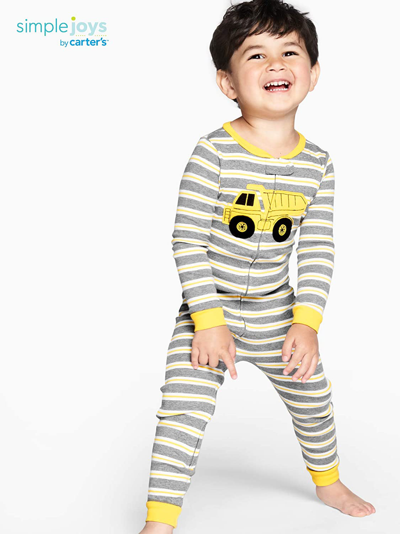 Simple Joys by Carter's Baby Boys' 3-Pack Snug Fit Footless Cotton Pajamas Apparel & Accessories > Costumes & Accessories > Costumes Simple Joys by Carter's   