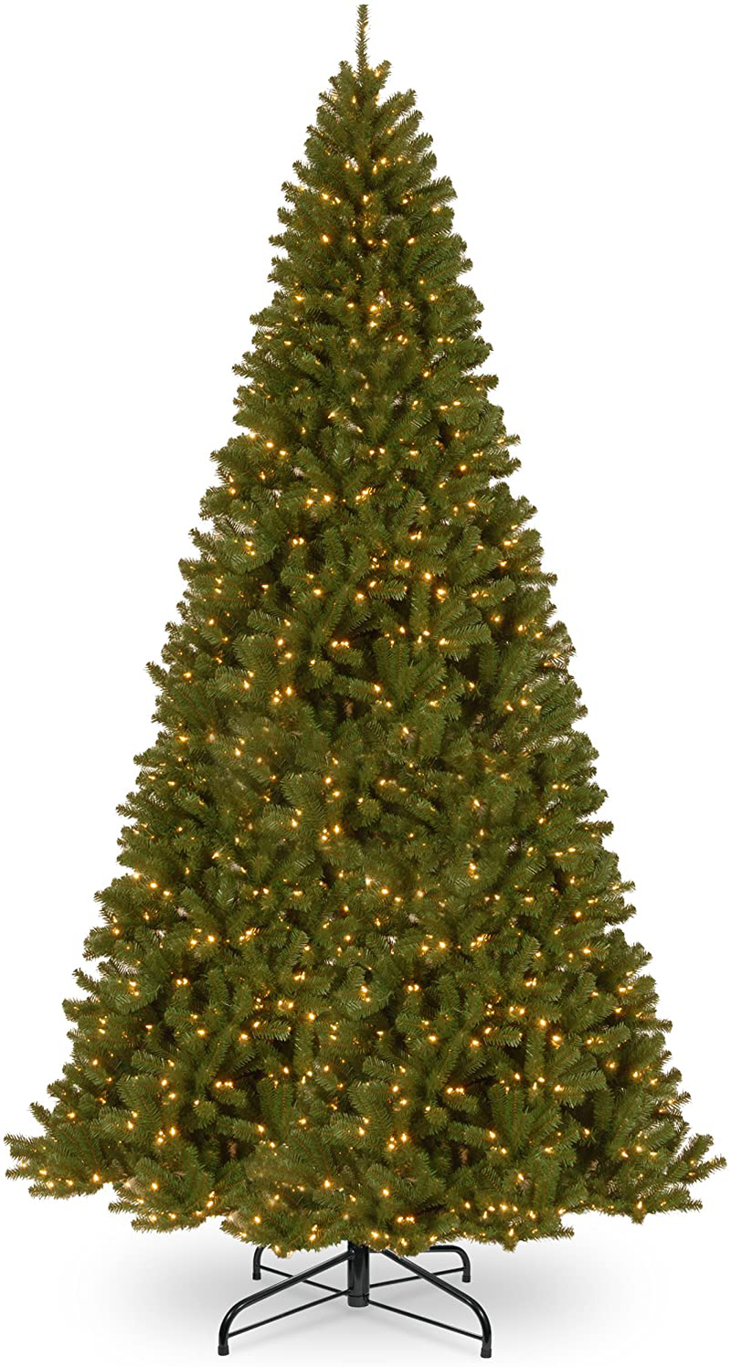 National Tree Company Pre-lit Artificial Christmas Tree | Includes Pre-strung White Lights and Stand | North Valley Spruce - 4.5 ft Home & Garden > Decor > Seasonal & Holiday Decorations > Christmas Tree Stands National Tree 16 ft  