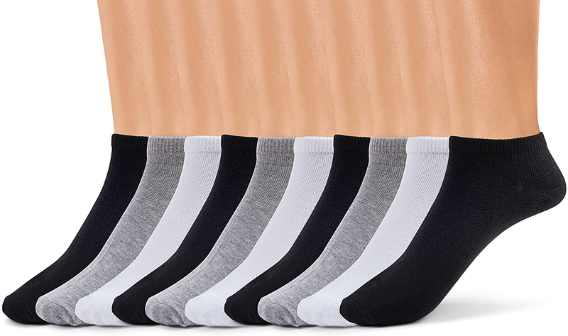 Silky Toes Womens Colorful Low Cut Socks Casual No Show Socks, 10 Pairs per pack Home & Garden > Decor > Seasonal & Holiday Decorations& Garden > Decor > Seasonal & Holiday Decorations KOL DEALS Black-white-grey (10 Pairs Per Pack) 10-13 