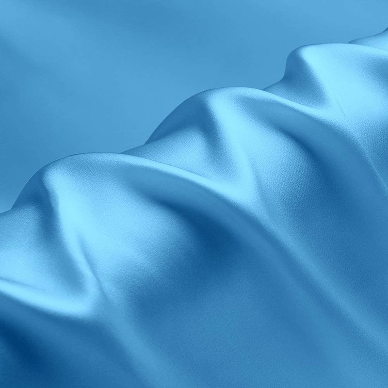 Raw White 100% Pure Silk Fabric Solid Color Charmeuse Fabrics by The Pre-Cut 2 Yards for Apparel Sewing Width 44 inch Arts & Entertainment > Hobbies & Creative Arts > Arts & Crafts > Crafting Patterns & Molds > Sewing Patterns TPOHH Pale Blue Pre-Cut 1 Yard 
