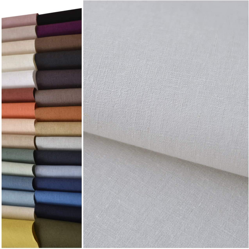 COTTONVILL 11COUNT Linen Blend Solid Bio Washing Fabric (3yard, 15-Persian Blue) Arts & Entertainment > Hobbies & Creative Arts > Arts & Crafts > Crafting Patterns & Molds > Sewing Patterns COTTONVILL 01-white 3yard 