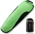 FARLAND Sleeping Bags 20℉ for Adults Teens Kids with Compression Sack Portable and Lightweight for 3-4 Season Camping, Hiking,Waterproof, Backpacking and Outdoors Sporting Goods > Outdoor Recreation > Camping & Hiking > Sleeping BagsSporting Goods > Outdoor Recreation > Camping & Hiking > Sleeping Bags FARLAND Green & Black / Right Zip Mummy 