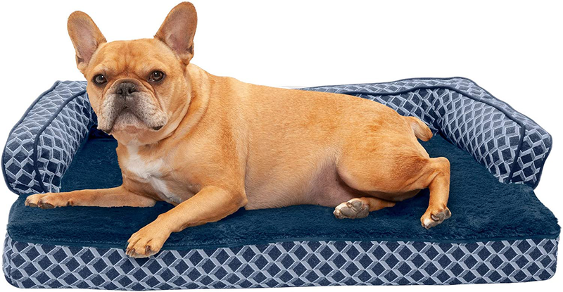 Furhaven Orthopedic Dog Beds for Small, Medium, and Large Dogs, CertiPUR-US Certified Foam Dog Bed Animals & Pet Supplies > Pet Supplies > Dog Supplies > Dog Beds Furhaven Diamond Blue Memory Foam Medium (Pack of 1)