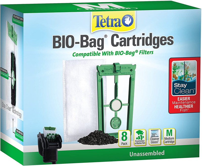 Tetra Filter Cartridges - Unassembled Animals & Pet Supplies > Pet Supplies > Fish Supplies > Aquarium Filters Tetra 8 Count - Stay Clean Medium 