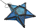 Star Lantern Hanging Glass Star Blue Decoravtive Lantern Candle Holder for Home Patio Garden Decoration Blue Home & Garden > Decor > Home Fragrance Accessories > Candle Holders Sziqiqi Blue  