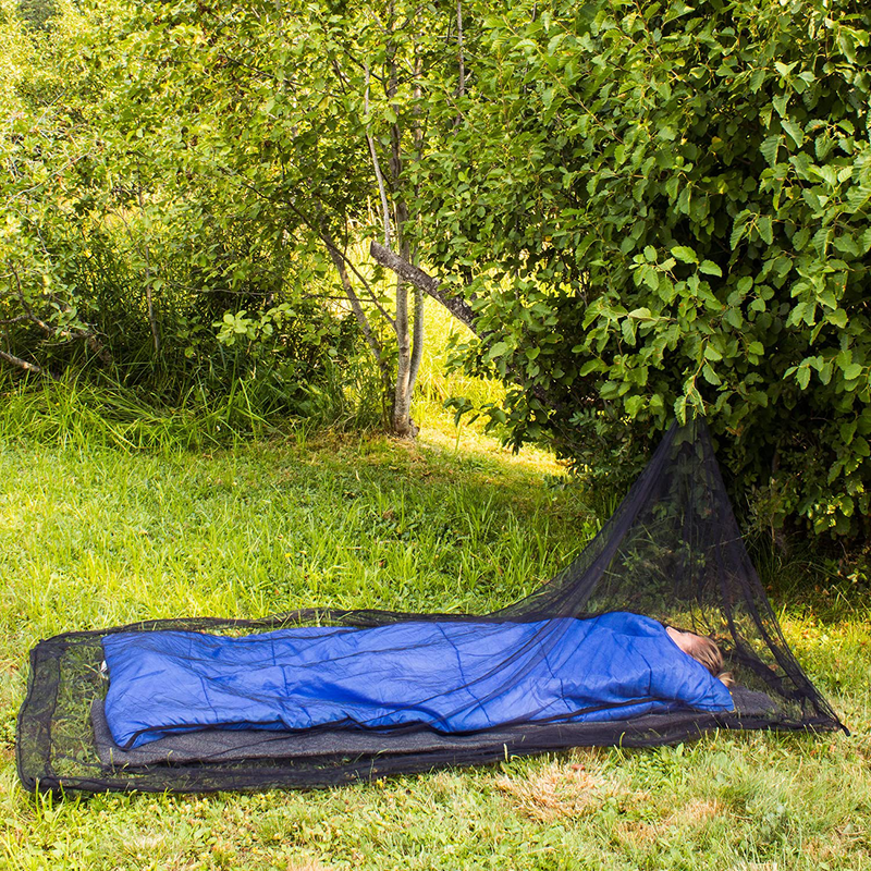 MEKKAPRO Mosquito Camping Insect Net with Carry Bag, Compact and Lightweight, Fits Sleeping Bags, Bed, Tent (Single)