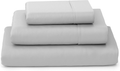 Cosy House Collection Luxury Bamboo Bed Sheet Set - Hypoallergenic Bedding Blend from Natural Bamboo Fiber - Resists Wrinkles - 4 Piece - 1 Fitted Sheet, 1 Flat, 2 Pillowcases - King, White Home & Garden > Linens & Bedding > Bedding Cosy House Collection Silver Twin XL 