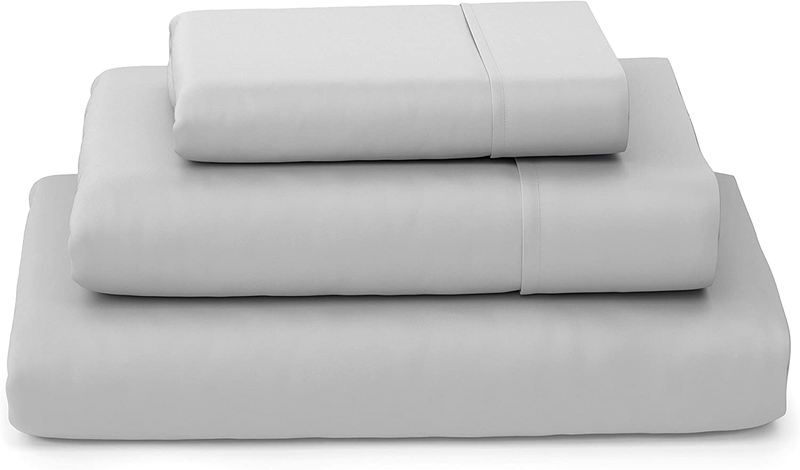 Cosy House Collection Luxury Bamboo Bed Sheet Set - Hypoallergenic Bedding Blend from Natural Bamboo Fiber - Resists Wrinkles - 4 Piece - 1 Fitted Sheet, 1 Flat, 2 Pillowcases - King, White