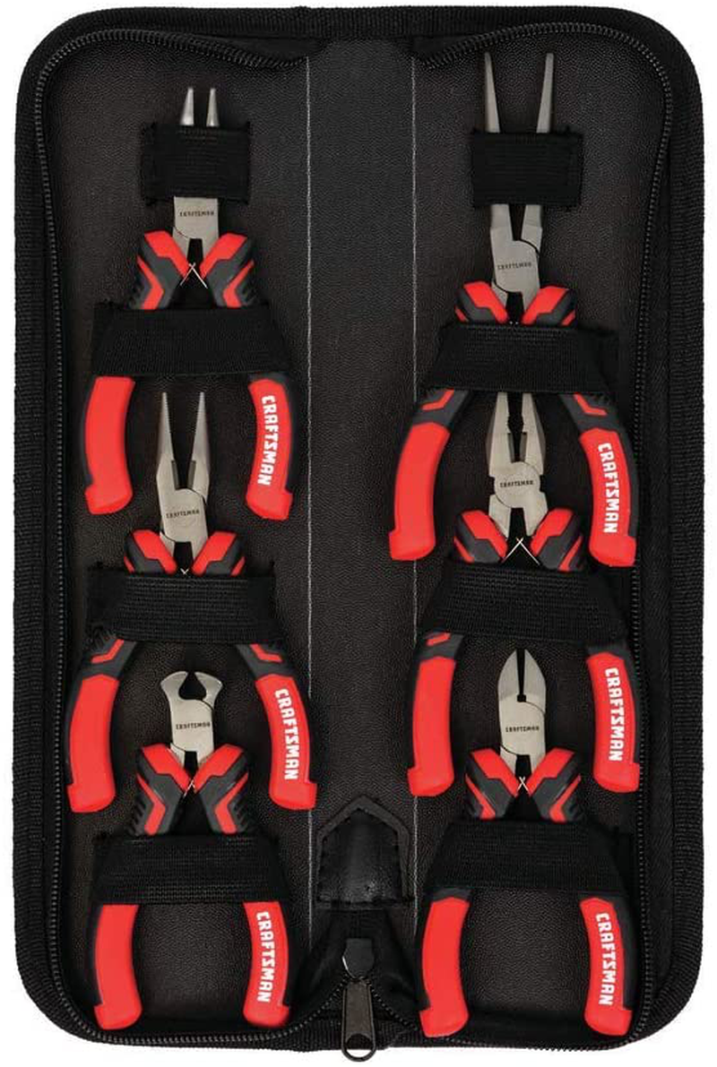 CRAFTSMAN Pliers, 6-Piece Mini Set with Pouch (CMHT81716) Hardware > Tools > Tool Sets > Hand Tool Sets Craftsman   
