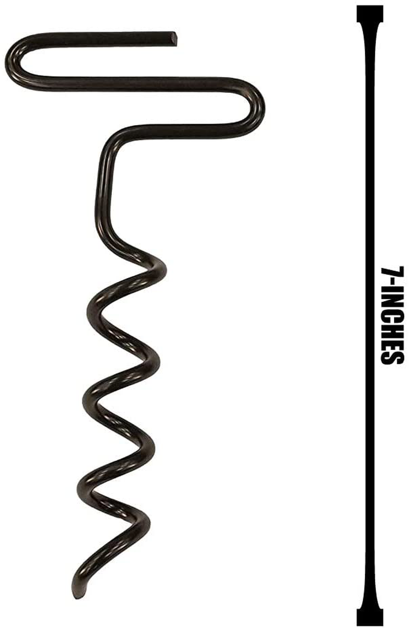 RHINO OUTDOORS Auger Stakes, Heavy Duty Tent Stakes for Blinds and Tarps, 4-Pack Sporting Goods > Outdoor Recreation > Camping & Hiking > Tent Accessories RHINO OUTDOORS   