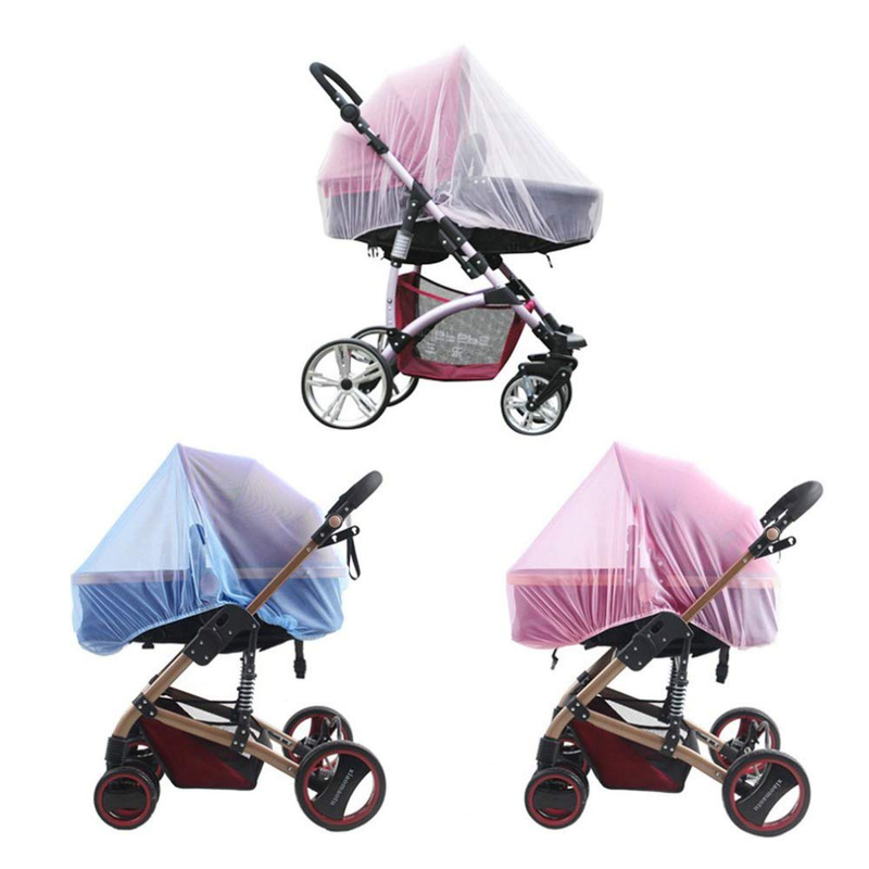 Stoller Mosquito Bug Net for Stollers - Protective Baby Stroller Mosquito Net 2Pack - Perfect Bug Net for Strollers, Bassinets, Cradles, Playards, and Portable Mini Crib (Pink) Sporting Goods > Outdoor Recreation > Camping & Hiking > Mosquito Nets & Insect Screens Wanateber   