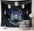 Sosolong Astronaut Tapestry, Galaxy Tapestry Outer Space Tapestry for Boys Bedroom Decor ，Living Room Or Dorm Wall A Hanging Tapestry (PLANET, 59in*51in)