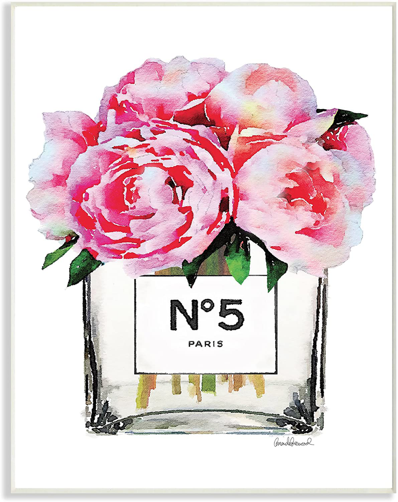 Stupell Industries Glam Paris Vase with Pink Peony Wall Art, 16 x 20, Design by Artist Amanda Greenwood Home & Garden > Decor > Vases Stupell Industries Wall Plaque 10x15 