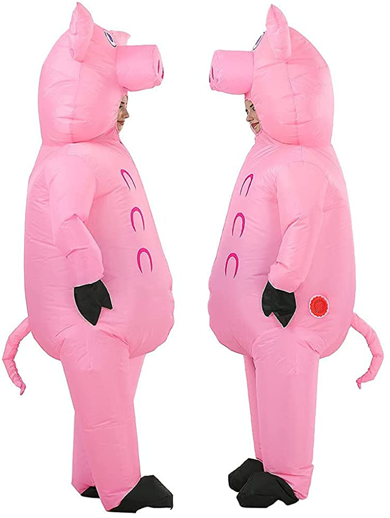 Inflatable Pig Costume Christmas Costumes Fancy Dress Masquerade Funny Cosplay Party Clothes for Adult (1pcs) Apparel & Accessories > Costumes & Accessories > Costumes RHYTHMARTS   
