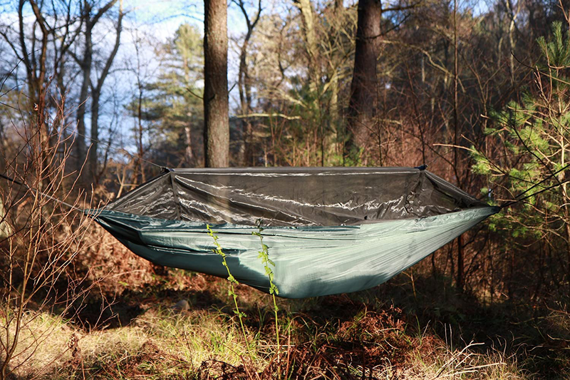 DD Hammocks Frontline Hammock - Olive Green - Portable Lightweight Camping Jungle Hammock with Mosquito Net for Outdoor Backpacking & Hiking Home & Garden > Lawn & Garden > Outdoor Living > Hammocks DD HAMMOCKS   
