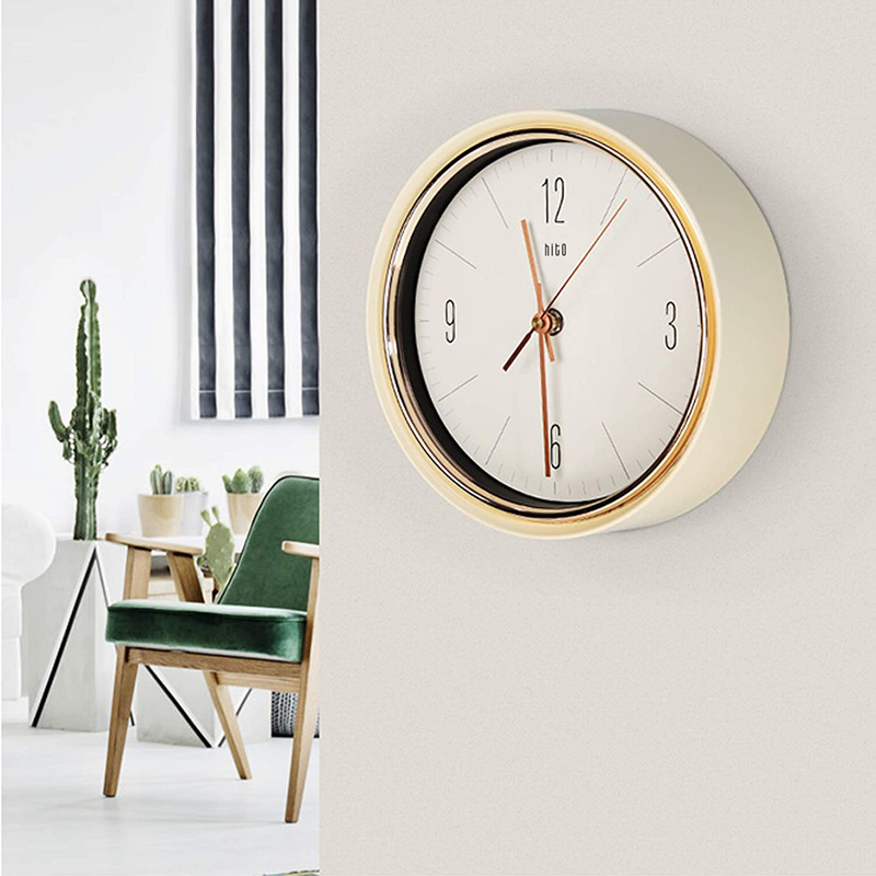 hito Silent Non Ticking Wall Clock Glass Front Cover Accurate Sweep Movement 9 inch Decorative for Kitchen, Living Room, Bedroom, Office, Classroom (Dark Blue) Home & Garden > Decor > Clocks > Wall Clocks hitoseller   