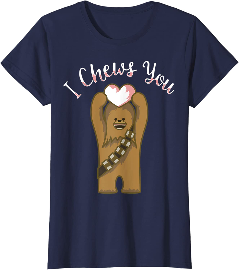 Star Wars Valentines I Chews You Chewbacca Graphic T-Shirt