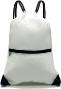 HOLYLUCK Drawstring Backpack Bag Sport Gym Sackpack Home & Garden > Household Supplies > Storage & Organization HOLYLUCK White  
