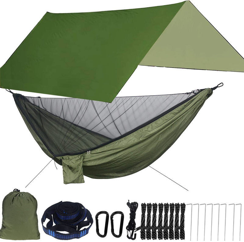 Farfly Camping Hammock with Mosquito Net and Rainfly ,Backpacking Hammock with Rain Fly and Mosquito Net Suitable for Backpacking,Hiking,Camping, Travel Sporting Goods > Outdoor Recreation > Camping & Hiking > Mosquito Nets & Insect Screens Farfly   