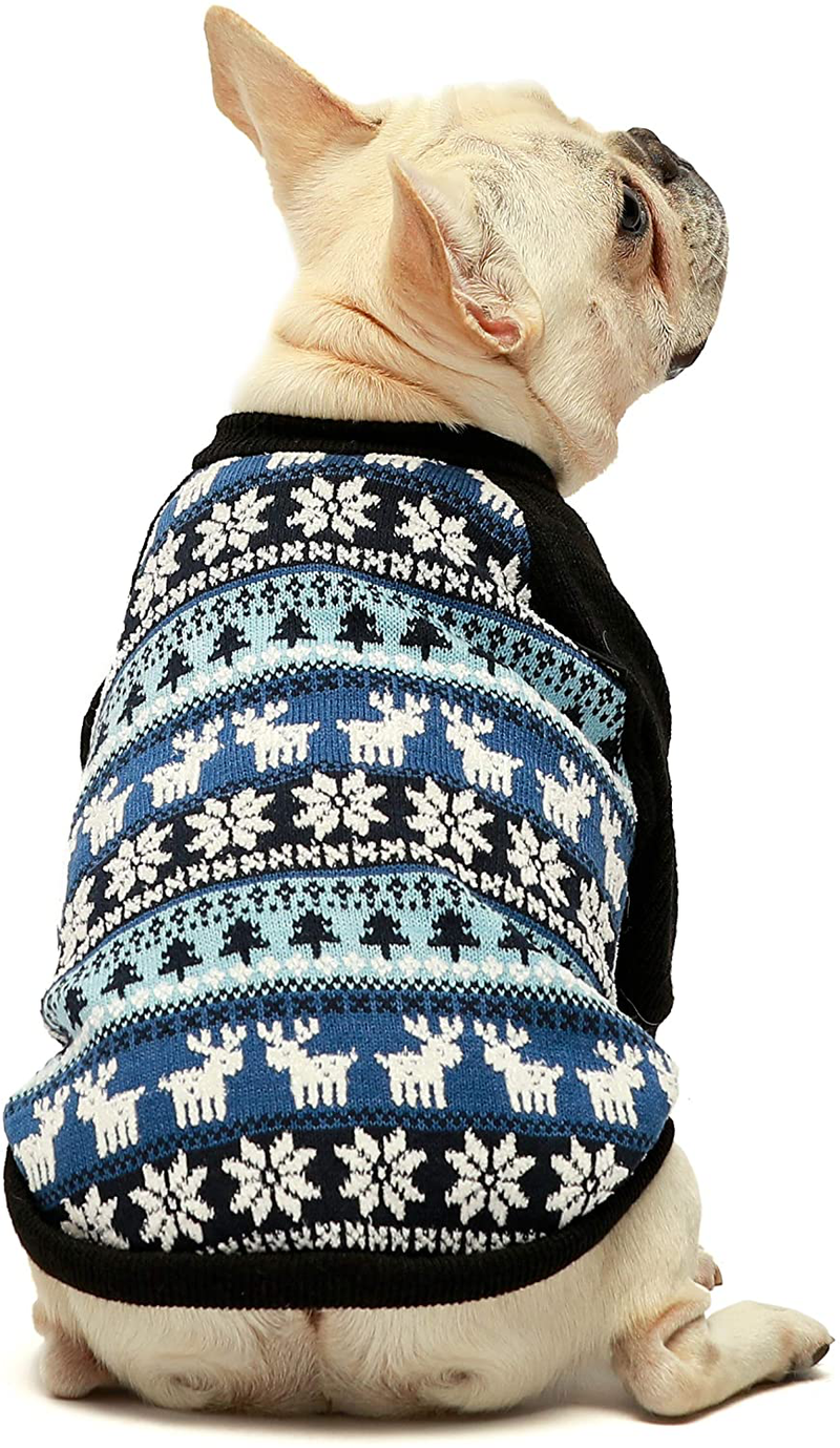 Fitwarm Dog Winter Sweater Knitwear Greygrids Pet Winter Clothes Doggie Outifts Thermal Clothes Grey Animals & Pet Supplies > Pet Supplies > Dog Supplies > Dog Apparel Fitwarm   