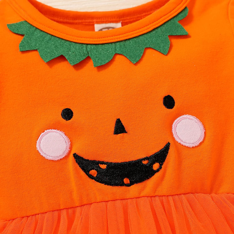 Halloween Infant Baby Clothes Girl Costumes Romper One Piece Jumpsuit Newborn Tutu Pumpkin Onesie Apparel & Accessories > Costumes & Accessories > Costumes Little MISS Sassy   