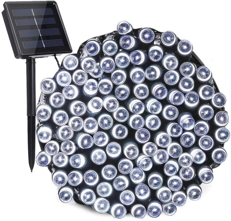 Toodour Solar Christmas Lights, 2 Packs 72ft 200 LED 8 Modes Solar String Lights, Waterproof Solar Outdoor Christmas Lights for Garden, Patio, Fence, Balcony, Christmas Tree Decorations (Multicolor) Home & Garden > Decor > Seasonal & Holiday Decorations& Garden > Decor > Seasonal & Holiday Decorations Toodour White 72ft 