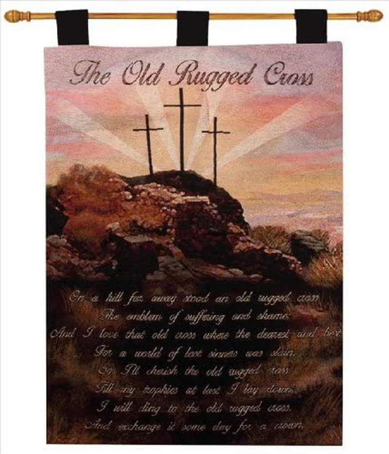 Manual Inspirational Collection 13 X 18-Inch Wall Hanging with Frame, Ten Commandments Home & Garden > Decor > Artwork > Decorative Tapestries Manual Woodworker Old Rugged Cross 26 by 36-Inch 