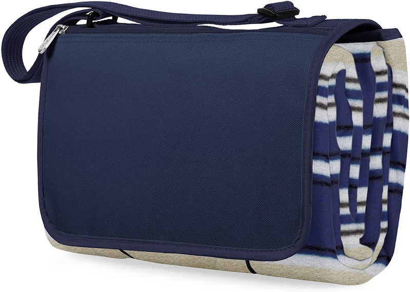 ONIVA - a Picnic Time Brand Outdoor Picnic Blanket Tote XL, Carnaby Street Home & Garden > Lawn & Garden > Outdoor Living > Outdoor Blankets > Picnic Blankets ONIVA - a Picnic Time brand Blue Stripe  