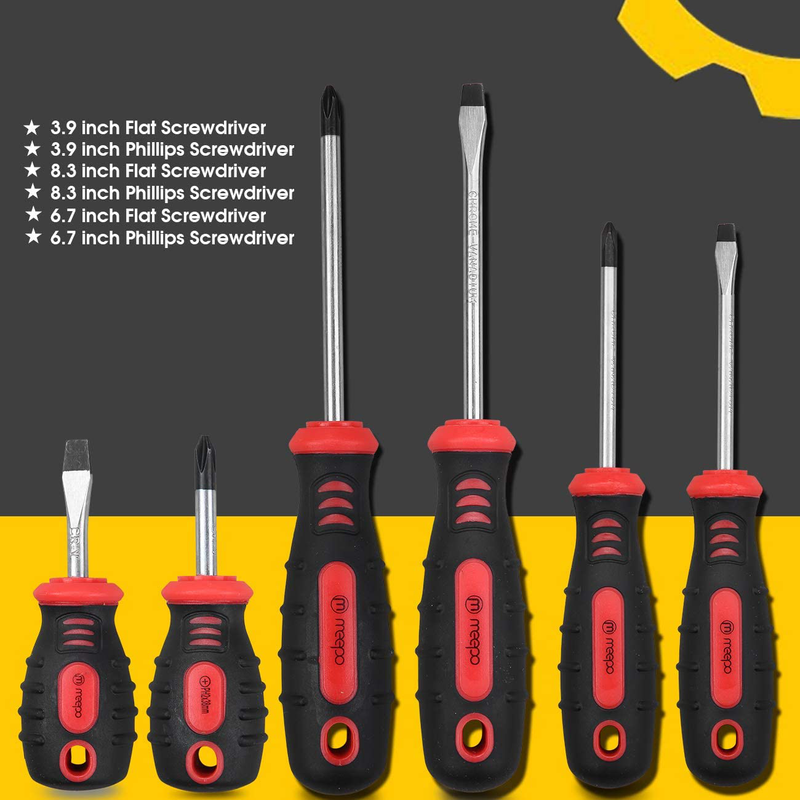 M MEEPO Tool Set, 186-Piece Tool Kit for Men Women Home and Household Repair, Complete Home Tool Kit for DIY, College Students, with Solid Toolbox