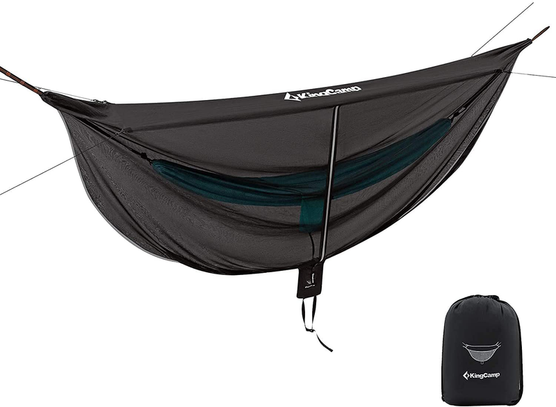 KingCamp Hammock Mosquito Net 12ft Grid Net Lightweight Portable Hammock Netting Fast Easy Set Up Fits All Single/Double Camping Hammocks Perfect Accessory for All Hammocks Home & Garden > Lawn & Garden > Outdoor Living > Hammocks KingCamp Black Net  