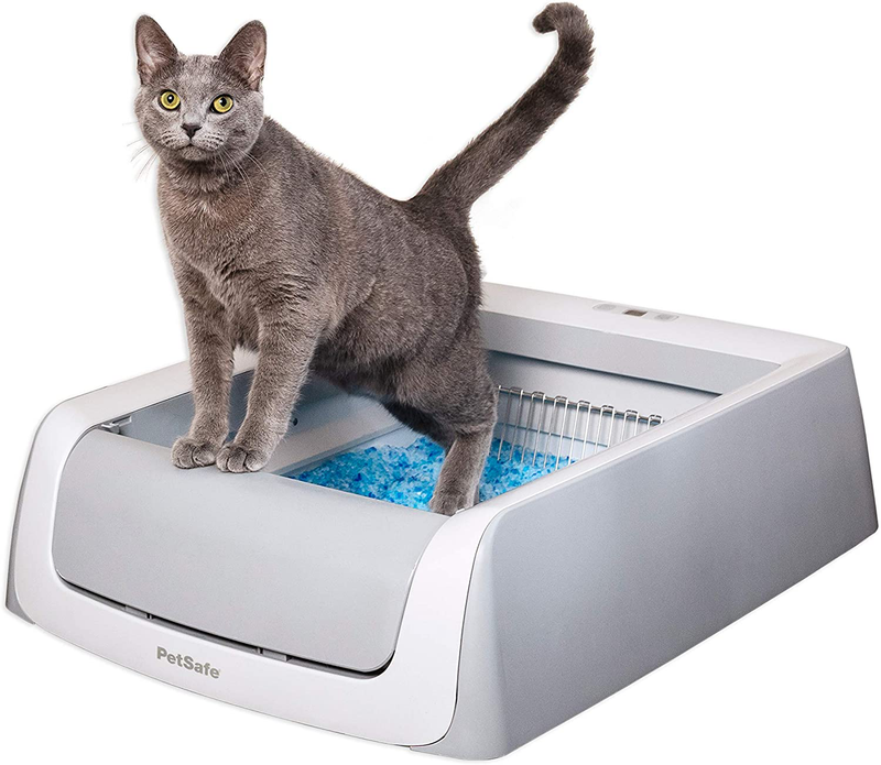 PetSafe ScoopFree Automatic Self-Cleaning Cat Litter Boxes - 2nd Generation or Smart, WiFi Connected, iOS or Android App Tracking - Includes Disposable Litter Tray with Premium Blue Crystal Cat Litter