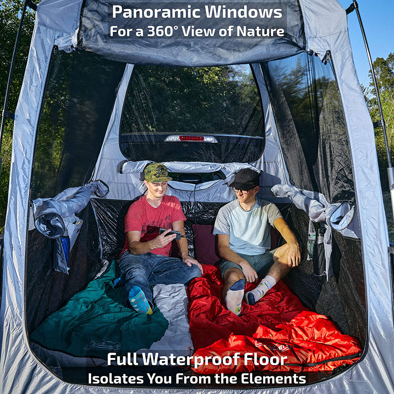 FOFANA Truck Bed Tent Automatic Setup - Truck Tent | 6' Standing Height, Panoramic Windows, Full Coverage Weatherproof Rainfly | Sleep off the Ground and under the Stars | Patents Pending Sporting Goods > Outdoor Recreation > Camping & Hiking > Tent Accessories Fofana   