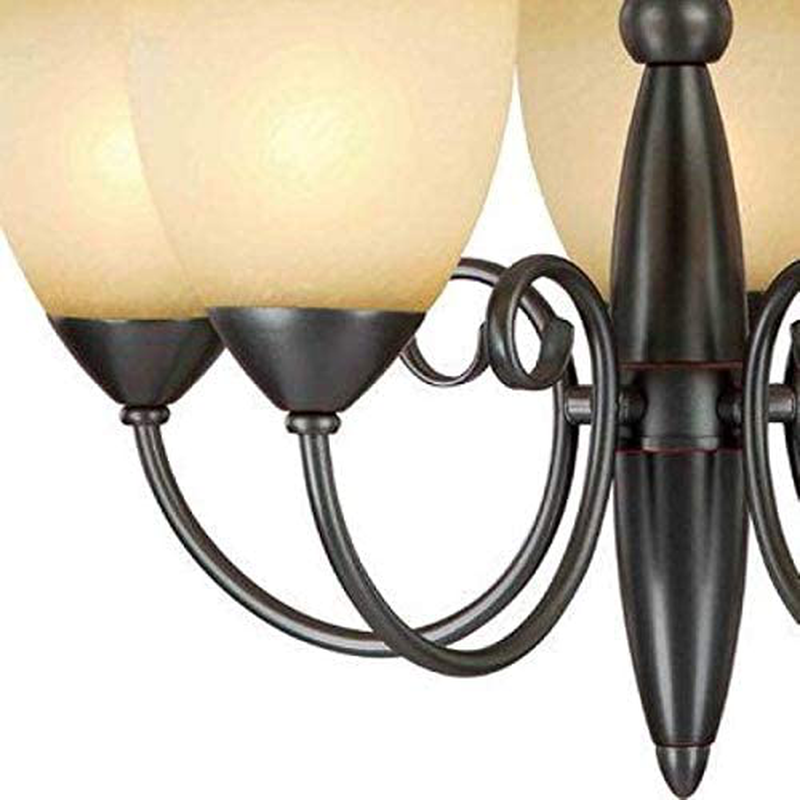 Hardware House 543728 Berkshire 21-Inch by 18-Inch Chandelier, Classic Bronze