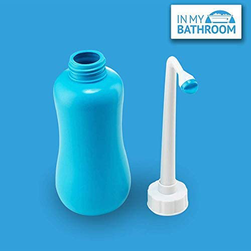 In My Bathroom | BUTT BUDDY Go - Portable Handheld Bidet & Fresh Water Bottle Sprayer (Perfect for Home, Travel, Outdoors | Retractable Nozzle, Soft-Squeeze Plastic, Large Volume | Carry Bag Included)