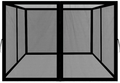 Easylee Universal 10’x 10’ Gazebo Replacement Mosquito Netting, 4-Panel Netting Walls for Patio with Zippers (Beige) Home & Garden > Lawn & Garden > Outdoor Living > Outdoor Structures > Canopies & Gazebos Easylee Black-1 10' x12' 