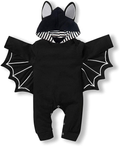 My First Halloween Outfit Newborn Baby Boy Cosplay Clothes Infant Bat Clothes Hoodie Romper Playsuit Jumpsuits Apparel & Accessories > Costumes & Accessories > Costumes Rutoe Black-b 9086 0-3M 