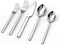 KINGSTONE 20 Piece Flatware Set, Stainless Steel Silverware Cutlery Set for 4, Mirror Polished Eating Tableware Utensils for Home, Restaurant, Wedding, Party Home & Garden > Kitchen & Dining > Tableware > Flatware > Flatware Sets KINGSTONE Silver  