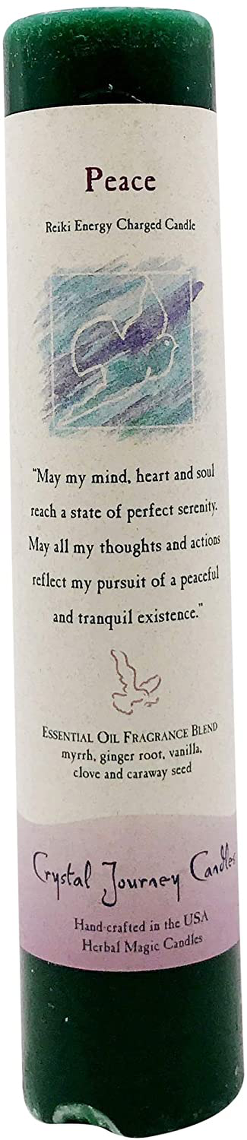 Crystal Journey, Candle Pillar Angels Influence, 1 Count Home & Garden > Decor > Home Fragrances > Candles Crystal Journey Peace  