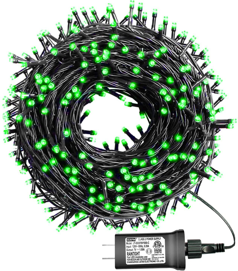 YEGUO Red Valentine Lights, 200 LED Christmas Lights Outdoor Waterproof, Christmas Tree Lights Indoor, 8 Modes 66Ft Green Wire Twinkle String Lights Plug in for Valentine'S Day Holiday Home & Garden > Decor > Seasonal & Holiday Decorations YEGUO Green  