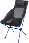 G4Free Folding Camping Chair, High Back Lightweight Camp Chair with Removable Pillow, Side Pocket & Carry Bag, Compact & Heavy Duty 300Lbs for Outdoor, Picnic, Festival, Hiking, Backpacking Sporting Goods > Outdoor Recreation > Camping & Hiking > Camp Furniture G4Free Dark Blue  