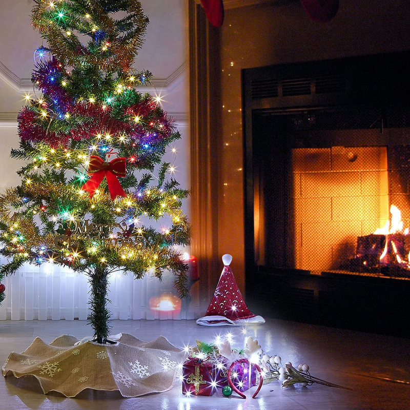 N&T NIETING Round Snowflake Santa Claus Christmas Holiday Burlap Tree Skirt, 30 Inches Home & Garden > Decor > Seasonal & Holiday Decorations > Christmas Tree Skirts N&T NIETING   