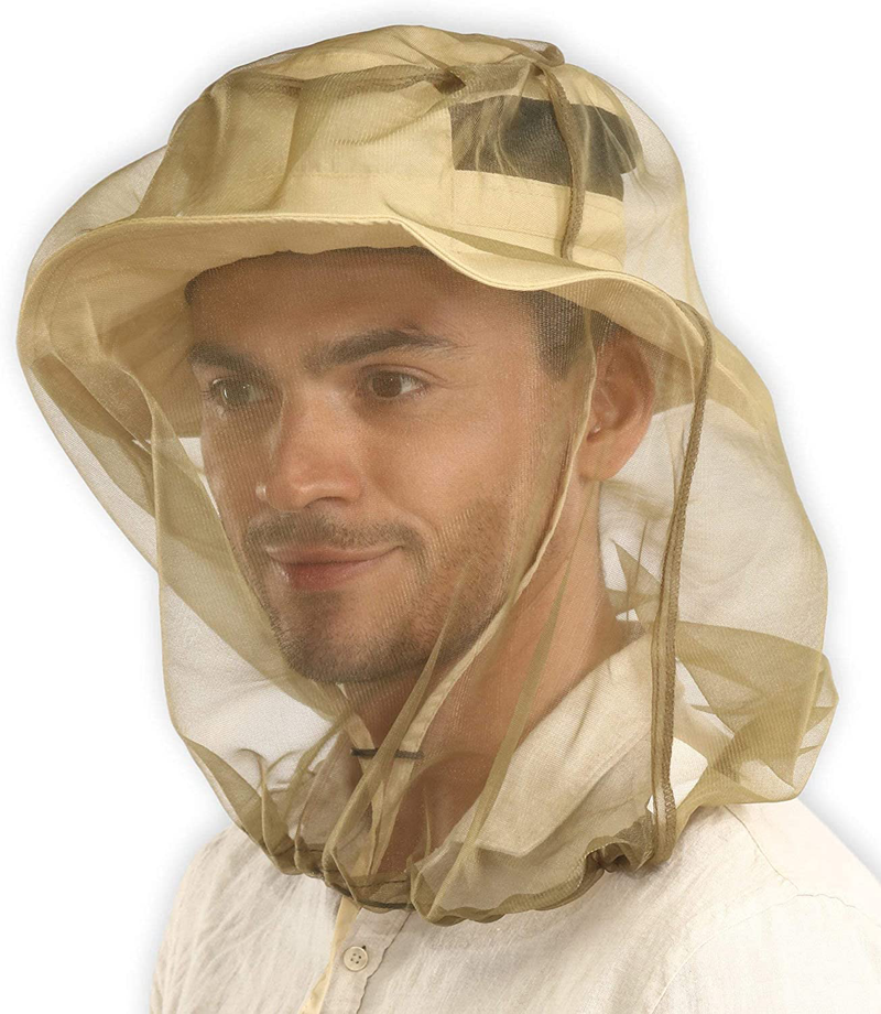Head Net & Mesh - Extra Fine Net Mask - Face Netting for Men & Women - W/Free Carry Pouch Sporting Goods > Outdoor Recreation > Camping & Hiking > Mosquito Nets & Insect Screens Tough Outdoors   