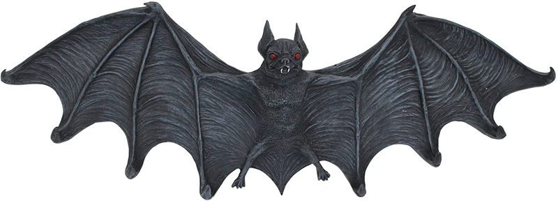 Key Hook Rack - Vampire Bat Key Holder Wall Sculpture: Large - Bat Figure - Halloween Bats Home & Garden > Decor > Artwork > Sculptures & Statues Design Toscano Default Title  