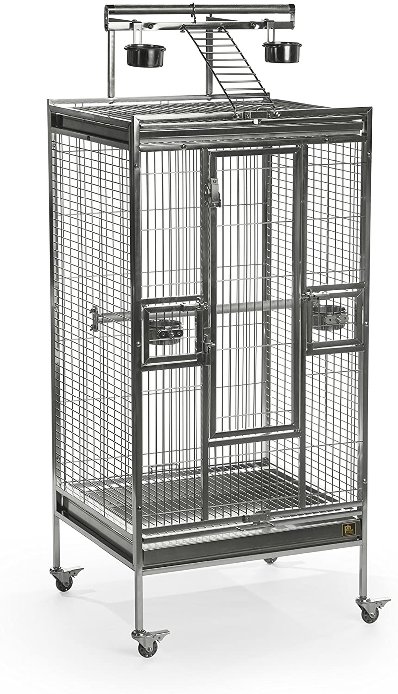 Prevue Pet Products Stainless Steel Playtop Bird Cage Animals & Pet Supplies > Pet Supplies > Bird Supplies > Bird Cages & Stands Prevue Pet Products Medium (Pack of 1)  