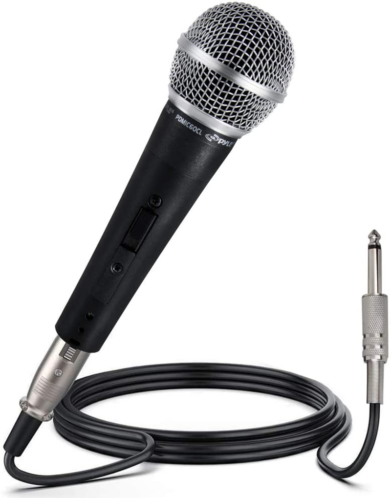 Pyle-Pro Includes 15ft XLR Cable to 1/4'' Audio Connection, Connector, Black, 10.10in. x 5.00in. x 3.30in. (PDMIC58) Electronics > Audio > Audio Components > Microphones Pyle Switch  