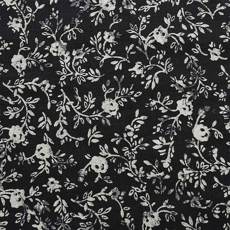 MasterFAB Cotton Fabric by The Yard for Sewing DIY Crafting Fashion Design Printed Floral Washable Cloth Bundles Voile;Full Width cuttable39 x 55inches (100x140cm) (Gray-Blue Spring Flowers) Arts & Entertainment > Hobbies & Creative Arts > Arts & Crafts > Crafting Patterns & Molds > Sewing Patterns RegalTiger Textile Co., Ltd Beige Flowers on Black  