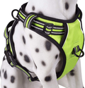 PoyPet No Pull Dog Harness, Reflective Vest Harness with 2 Leash Attachments and Easy Control Handle for Small Medium Large Dog Animals & Pet Supplies > Pet Supplies > Dog Supplies PoyPet Green XS 
