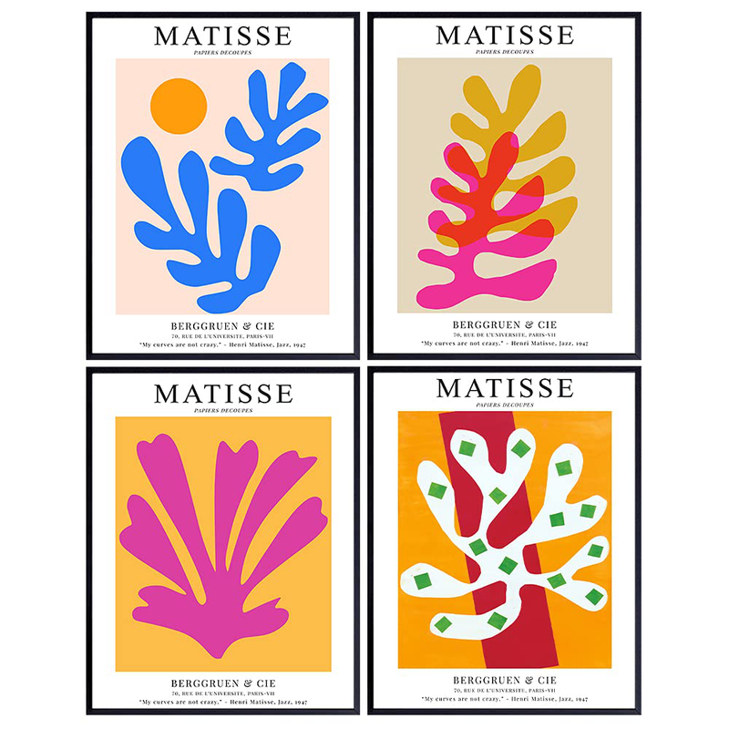 Matisse Poster, 8x10 - Matisse Wall Art - Minimalist Wall Art - Matisse Print - Line Art Decor - Abstract Art - Aesthetic Pictures - Mid Century Modern Wall Art - Minimal Wall Art - Henri Matisse Home & Garden > Decor > Artwork > Posters, Prints, & Visual Artwork Yellowbird Art & Design Default Title  