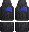 FH Group Black F11311BLACK Rubber Floor Mat(Heavy Duty Tall Channel, Full Set Trim to Fit) Vehicles & Parts > Vehicle Parts & Accessories > Motor Vehicle Parts > Motor Vehicle Seating FH Group Blue  