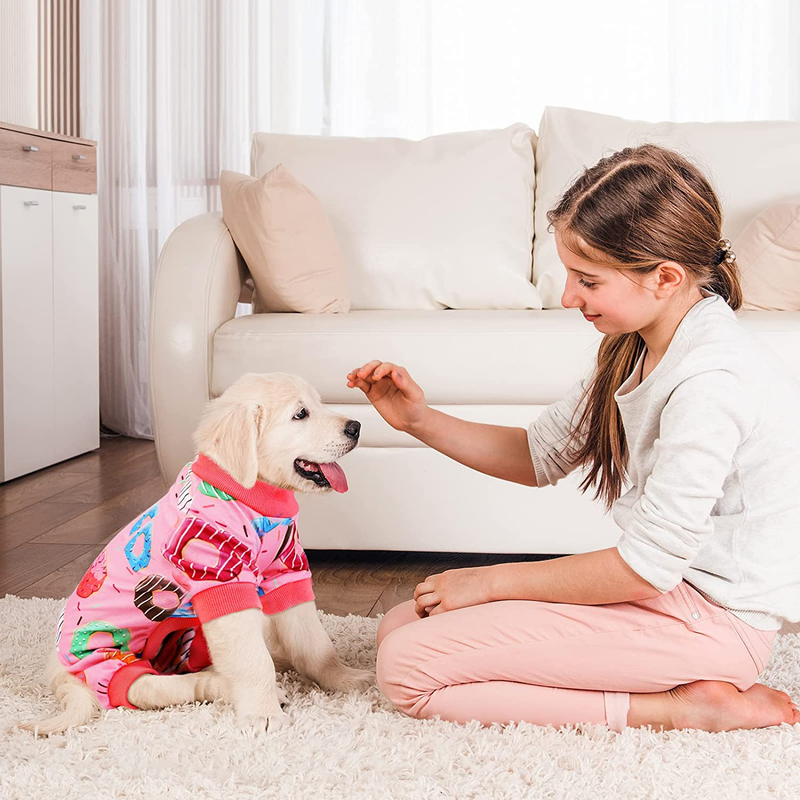 Pedgot 2 Pack Adorable Dog Pajamas Breathable Puppy Jumpsuit Soft Dog Clothes Fashionable Dog Apparel Dog Pjs Animals & Pet Supplies > Pet Supplies > Dog Supplies > Dog Apparel Pedgot   